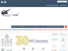 Tablet Screenshot of infimanizales.com